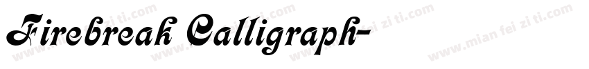 Firebreak Calligraph字体转换